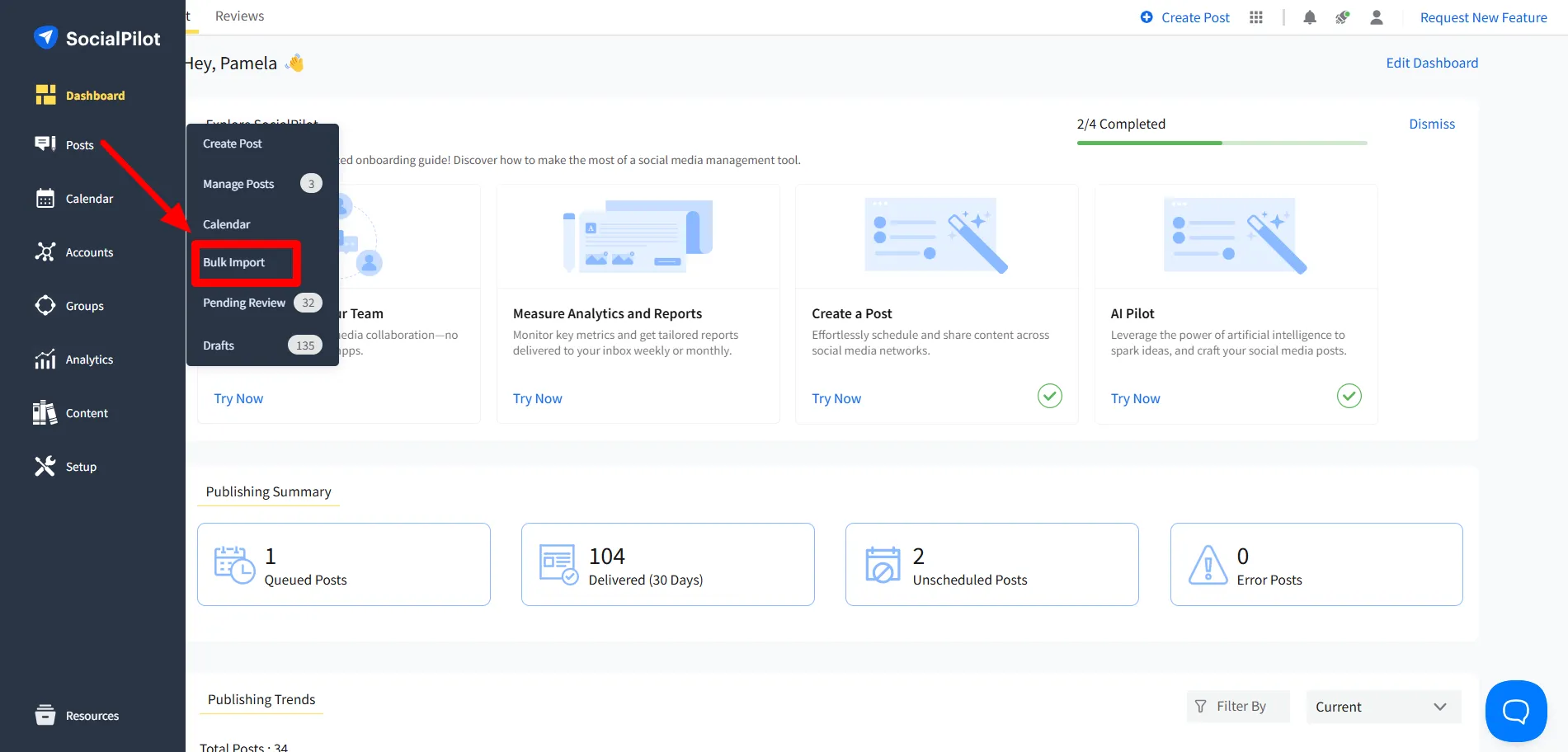 Bulk Scheduling