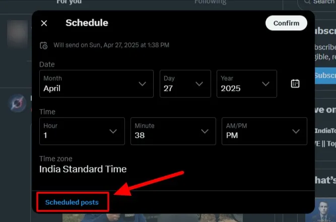 Scheduled Tweet Queue